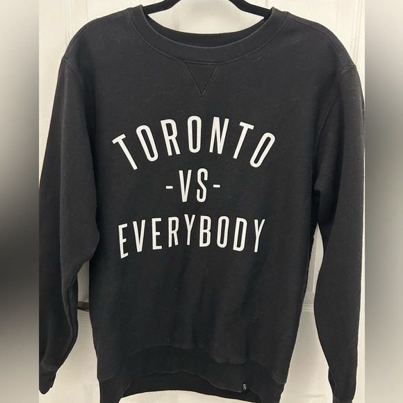 Peace Collective Toronto Vs. Everybody Black Sweatshirt, Sz S - Picture 3 of 6